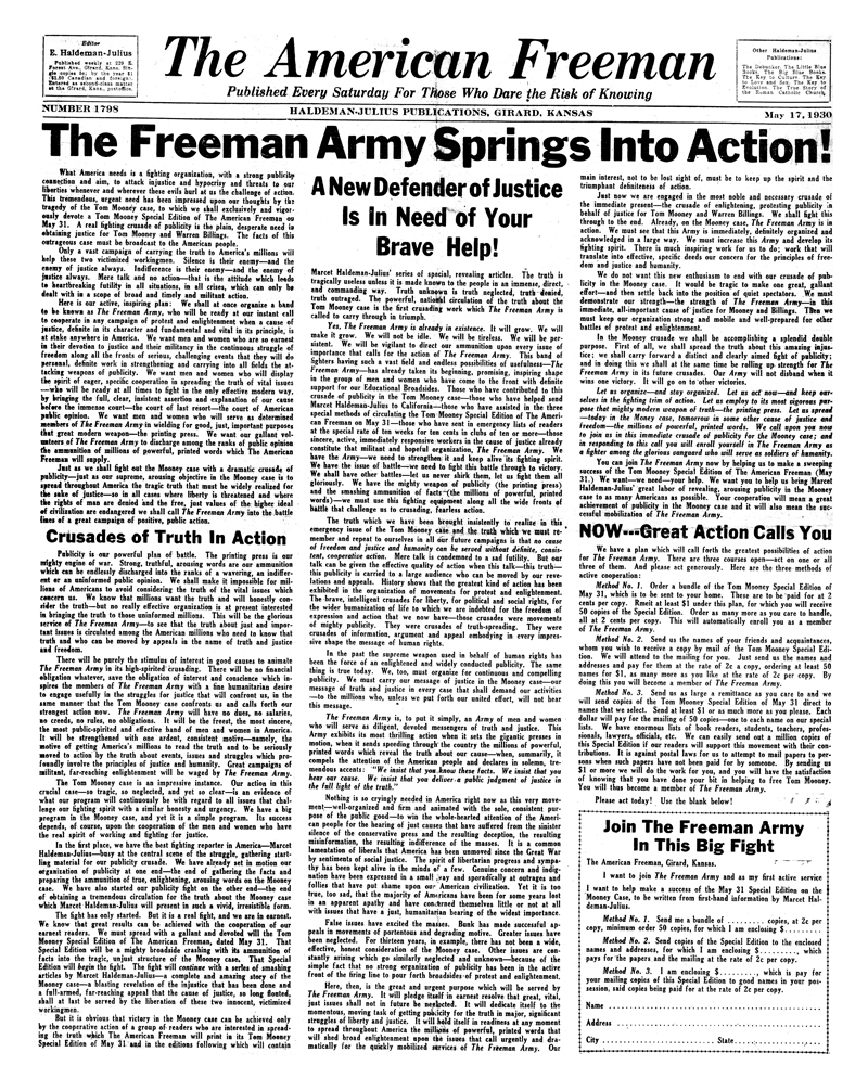 The American Freeman, Number 1798, May 17, 1930.